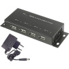 Renkforce RF-4830984 4 porty USB 2.0 hub kovový ukazovateľ, pre montáž na stenu čierna; RF-4830984