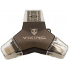 Flash disk Viking USB flash disk 3.0 4v1 32GB čierna (VUFII32B)