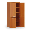 Kancelárska policová skriňa PRIMO WOOD, polené dvere, 800 x 500 x 1781 mm, čerešňa