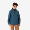 QUECHUA Detská nepremokavá turistická bunda MH500 TW 7-15 r. modrá 14-15 r (161-172 cm)