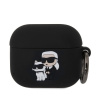 Karl Lagerfeld 3D Logo NFT Karl and Choupette Silikonové Pouzdro pro AirPods 3 KLA3RUNKC