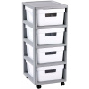 CURVER INFINITY 4x11L Zásuvky 36x69x30cm biele 04355-Y36
