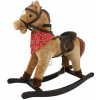 Mac Toys Hnedý hojdací kôň so šatkou