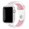eses Silikónový remienok pre Apple Watch - Bielo ružový, S, M, L - 42mm, 44mm, 45mm, 49mm