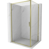 Mexen Exo sprchová kabína otočná 100 x 95 cm, transparentná, zlatá - 8181-100-095-50-00