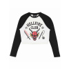 Heroes Tričko dámské Stranger Things - Hellfire Club Crop Top Raglan (veľkosť L)