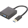 Digitus USB 3.0, VGA, notebook, TV, monitor, video káblový adaptér [1x USB 3.0 zástrčka A - 1x VGA zásuvka] DA-70840; DA-70840