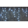 Vianočná reťaz Icicle, 800 LED studená biela, cencúľová, jednoduché svietenie, 230 V, exteriér, 20 m