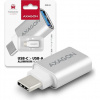 AXAGON RUCM-AFA, USB 3.0 Type-C Male > Type-A Female ALU redukce