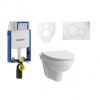 Cenovo zvýhodnený závesný WC set Geberit na zamurovanie + WC Laufen Laufen Pro Nordic SIKOGE2H1