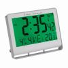 Digitálne hodiny LCD NEO - biele/striebornosivé