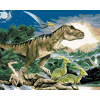 ZUTY Maľovanie podľa čísel - TYRANNOSAURUS KRÁĽ DINOSAUROV (HOWARD ROBINSON) Rámovanie: bez rámu a bez vypnutia plátna, Rozmer: 80x100 cm
