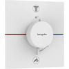 Hansgrohe ShowerSelect Comfort E, termostat pod omietku pre 2 spotrebiče, biela matná, HAN-15572700