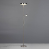 Reality Leuchten LED stojacia lampa Palermo, nikl matný, diaľkové ovládanie, pamäť - R45741107