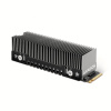 AXAGON CLR-M2XT, hliníkový pasívny chladič pre jedno aj obojstranný M.2 SSD disk, výška 24 mm/ PN: