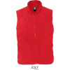 SOL´S NORWAY / Pánska fleecová vesta - red XXL
