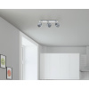 Bodové svetlo FLAIR Acubens E14 3x40 W nikel/satén dymové sklo