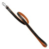 Kožené vodítko Collar Soft - 183cm, 13mm - čierno - hnedé