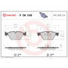 BREMBO Sada brzdových platničiek kotúčovej brzdy BREMBO P 06 040