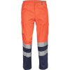 ČERVA Kalhoty BURGOS HV do pasu, reflexní 0352001091066 66 Oranžová/navy