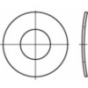Pružné podložky TOOLCRAFT, DIN 137, Vnút.Ø 10,5 mm, vonkajší Ø 18 mm, 100 ks; 105884