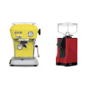 Ascaso Dream ONE, Sun Yellow + Eureka Mignon Silenzio, BL ferrari red