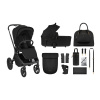 KikkaBoo Kočík 2v1 Goya Platinum Black