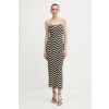 Šaty Guess VERA čierna farba, maxi, priliehavé, W5YK0V Z0192 W5YK0V.Z0192 L