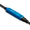 Kábel USB 3.2 Gen 1, A-A M/F 8m, 5Gbps, predlžovací, čierny, aktívny, PRO, reťazitelný
