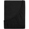 B.E.S. PETROVICE Plachta na posteľ Froté PERFECT 120 × 200 cm, čierna