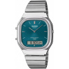 Strieborné hodinky Casio Vintage AQ-240E-3AEF so stopkami