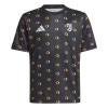 adidas adidas Juventus Pre Match Shirt 2024 2025 Juniors Black 9-10 Years