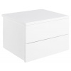 Nočný stolík Avilo so šuplíkmi 37x32x25 cm, biely
