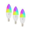 Immax 07716C NEO žiarovka LED E14 6W/470lm 2700-6500K RGB, biela, 3-set, sviečka