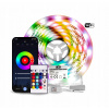 LED pás RGB 5 m Aga MR8002 diaľkový ovládač zdroj Bluetooth ,Wi-Fi