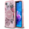Guess - IML Flowers MagSafe obal na iPhone 16e - ružový KF2347923