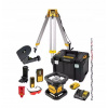 DEWALT KRÍŽOVÝ ROTAČNÝ LASER ČERVENÝ LÚČ 45/450M 360° 2Ah DCK374D1R