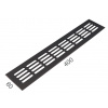 SRL - ALFA vetracia mriežka 80 x 400 mm Dĺžka: 400 mm, Šírka: 80 mm CIM - čierna matná (C35)