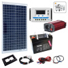Solárny FV ostrovný systém OFFGRID DC12V SP45Wp/RP10A/AA33Ah/MM3/OP2 uBASIC5-CAR (uBASIC5-CARAVAN-2M: Konfigurovateľný pevný solárny FV ostrovný komplet OFF-GRID, Spotreba: MIKRO spotreba elektrickej