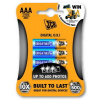 JCB - OXI DIGITAL alkalická batéria AAA / LR03, blister 4 ks