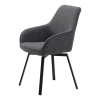 Sivá jedálenská stolička Alma – Unique Furniture