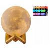 Nočná lampa Moon 8 cm LED s diaľkovým ovládaním VYPR