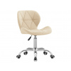 Textilomanie Krémové kancelárske kreslo AVOLA VELVET