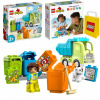 LEGO Duplo 10987 Recyklačné auto + LEGO papierová taška 6315786 Žltá 24x8x18 cm (LEGO Duplo Truck Smetiarske auto Auto 2+ 10987)