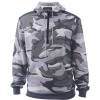 CRV CRAMBE / Maskáčová mikina / klokanka s kapucňou - šedá camouflage XXXL