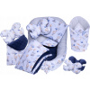 Babymam baby cocoon 7 ks. bavlna (BABY COCOON HNIEZDO MINKY KUS XXL BABYMAM SET 7 PRVKOV.)