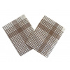 Bade Home Utierka PAR hnedobiela kocka 3 ks Utierka PAR hnedobiela kocka 45x65 cm balenie 3 ks