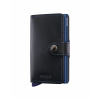 Kožená peňaženka SECRID Miniwallet Original Black Navy čierna s modrým puzdrom
