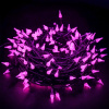 Vnútorná LED vianočná reťaz so špicatými LED diódami - ružová, 10m, 80 LED