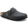 Dámske/pánske žabky Birkenstock Boston Black oil leather narrow (0059463) 39